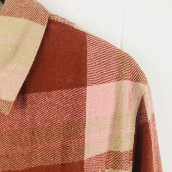 Roxy Womens Let It Go Long Sleeve Flannel Shirt X-Small - Picture 7 of 14